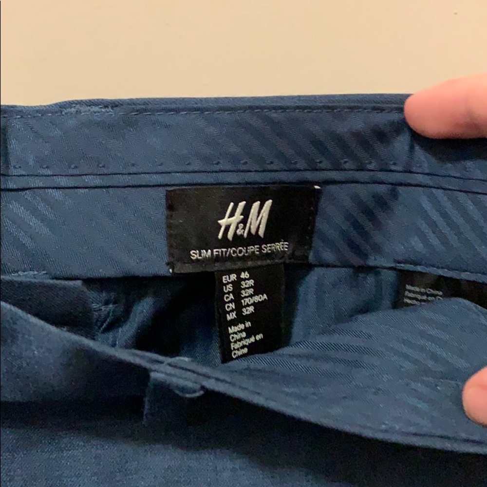 H&M blue dress pants. Great condition